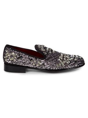 Dolce&Gabbana Sequin & Beaded Smoking Loafer on SALE.